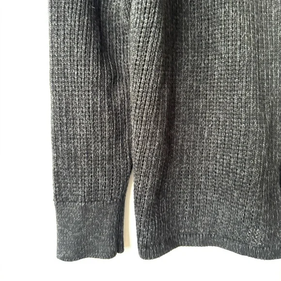 All Saints Oskett Open Cardigan Sweater Charcoal - Picture 6 of 8